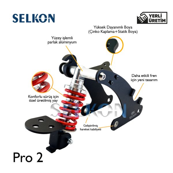 E-Scooter Arka Amortisör - Pro2 Uyumlu